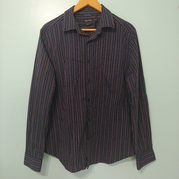 Nautica Stripped Shirt For Men - Picture 1 of 5